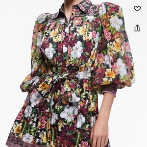Alice and Olivia Tiffie Floral dress